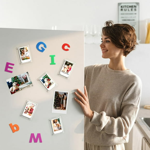 TopLLC Acrylic Double-sided Photo Magnetic Photo Frame 9x6cm Film Size FitAcrylic Double-sided Photo Magnetic Photo Frame 9x6cm Film Size photo frames