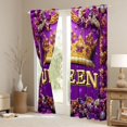 thumbnail image 3 of Feelyou Crown Black Out Curtains, Couple Anniversary Curtains Pack of 2 (42x63 Each), 3 of 6