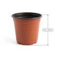 thumbnail image 2 of Plastic Planter Nursery Pots 4" Small (50pcs) Seedlings Flower Pots Container Seed Starting Pots for Plants (with 20 Drainage Hole), 2 of 6