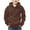 Brown-b, variant on Hoodies for Boys Kids Pink Half Zip Hoodies Long Sleeve Pullover Tops Winter Clothes Boys Sweatshirts Size 7-8 Years