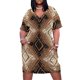 thumbnail image 1 of Vestido holgado con bolsillos y estampado étnico amazigh para mujer, falda de verano, estilo coreano, 1 of 7