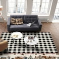 thumbnail image 3 of Area Rugs Indoor Non-Slip Rectangle Rug 2.7x5 Ft Country Barn House Bucket Farmhouse Black Buffalo Plaid Rug Rubber Backing Floor Mats Non Shedding Home Decor Carpet for Entryway Living Room, 3 of 8