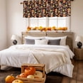 thumbnail image 3 of Valances for Windows Fall Maple Leaf Thanksgiving Pinecone Rod Pocket Short Curtain for bathroom living room bedroom Farm Mushroom Coffee 1 Panel 54x18in, 3 of 9