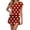 A01-Red, variant on LEKWK Two Piece Skorts Outfits for Women Short Sleeve Top and Golf Skirt Modest Matching Athletic Sets for Tennis Running Workout Preppy Sporty Activewear