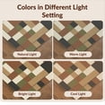 thumbnail image 7 of Design&I 4'x6' Ultra Soft Area Rug, Patchwork Interlocking Block Farmhouse Tiled Artwork Large Geometric None Fluffy Washable Non Shedding for Bedroom Living Room Home Office, 7 of 7