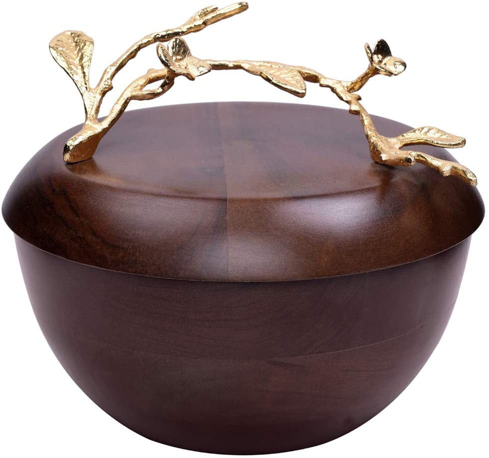 Decozen The Milli Collection Large Acacia Wood Bowl with