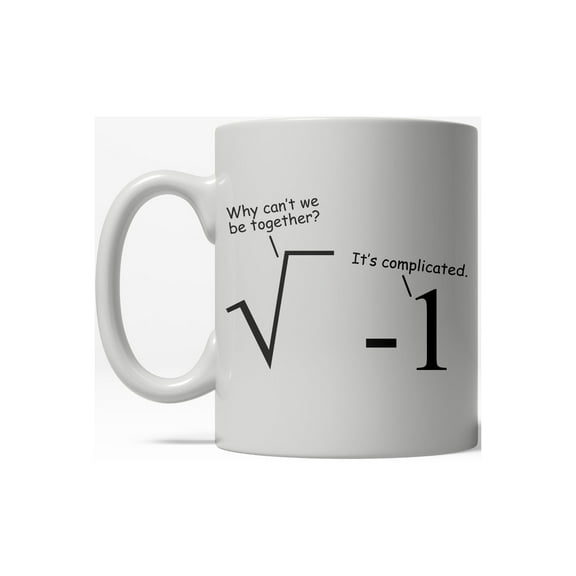 Its Complicated Math Problem Funny Dating Ceramic Coffee Drinking Mug 11oz Cup