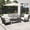 Grey, variant on Aluminum Outdoor Sofa,5 Seats Modern Patio Furniture Set,Sectional Sofa Conversation Set with Coffee Table, Upgraded Washable Cushions for Garden Backyard,Grey
