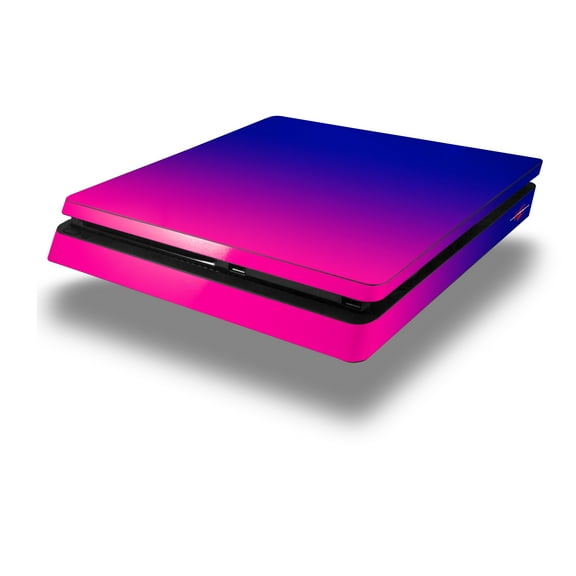 Vinyl Decal Skin Wrap compatible with Sony PlayStation 4 Slim Console Smooth Fades Hot Pink Blue (PS4 NOT INCLUDED)