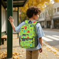 thumbnail image 6 of Soccer and Trophy Green Pattern 17" School Backpacks for Teens,Waterproof Oxford Fabric,S-Shape Padded Straps for School,Travel,Hiking,Camping, 6 of 6