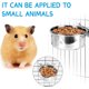 thumbnail image 2 of Cuencos colgantes de acero inoxidable para mascotas, jaula para perros y gatos, alimentador de jaula, platos para comida, cuencos de agua, alimentador de conejito, suministros para mascotas, 2 of 5