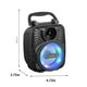 thumbnail image 3 of Pisexur - Altavoz Bluetooth para hombre, teléfono móvil portátil para exteriores, con inserción de tarjetas, memoria USB, luz de marcha colorida, sistema de audio portátil pequeño, electrónica para n, 3 of 8