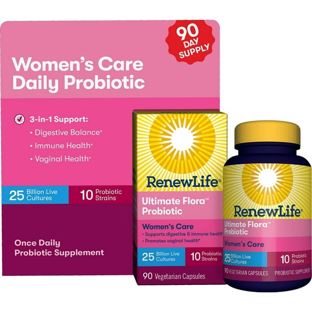 Renew Life Ultimate Flora Probiotic Women S Daily Care 25 Billion 90 Ct Walmart Com Walmart Com