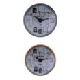 thumbnail image 1 of 1 juego de reloj de baño impermeable para cocina, mini reloj de pared para baño, decoración del hogar, reloj de agua Naranja3 Negro 3, 1 of 9