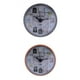 thumbnail image 1 of 2 piezas de reloj de baño para ducha, impermeable, mini reloj de pared para baño, decoración del hogar, agua Naranja3 Negro 3, 1 of 9