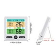 thumbnail image 2 of Wireless Digital Hygrometer Thermohygrometers, High-Precision Temperature Humidity Monitor With 24H/All-Time Records for Indoor Outdoor(60m Range), 2 of 8