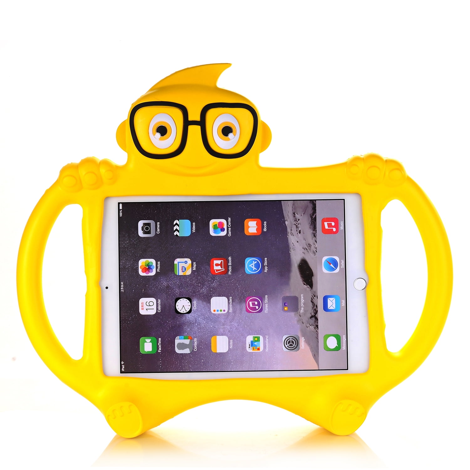 iPad Mini Case, iPad Mini 4 Kids Case, iPad Mini 1 2 3 Case for Kids,Lightweight Shockproof EVA Silicone Protective Handle Stand Kids Friendly Cute Case For 7.9 inch Apple iPad Mini 1 2 3 4，Yellow