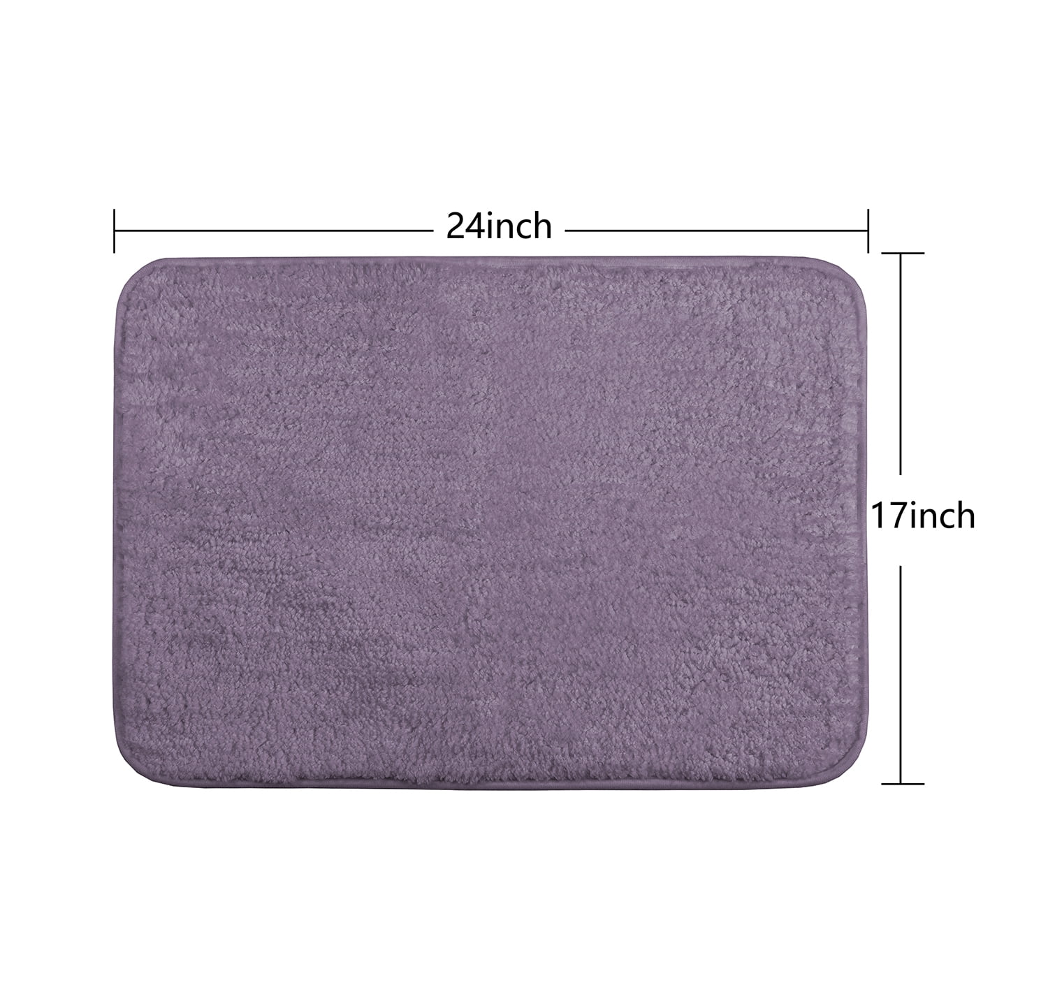 Mainstays 17-Piece Purple Plaid Polyester/Plastic Shower Curtain & Bathroom Accessory Set