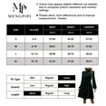 thumbnail image 5 of Mengpipi Womens Velvet Dresses Long Sleeve Mock Neck Wedding Guest Fall Formal Dress, S-XL, 5 of 5