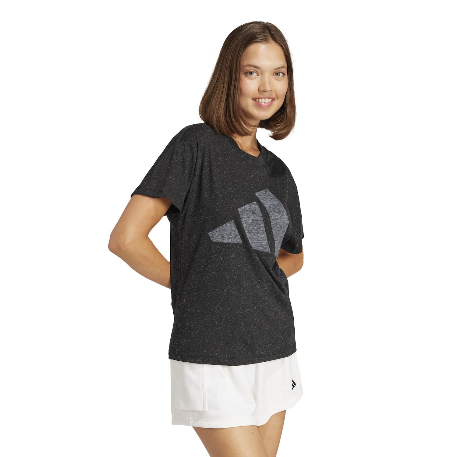 Women's adidas Future Icons Winners 3.0 Tee Color: Black Size: SMALL