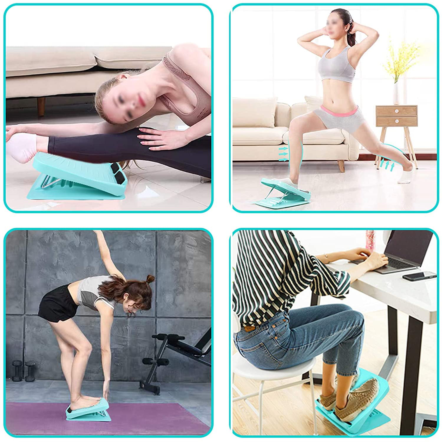 Slant Board Calf Ankle Stretcher Incline Board For Stretching Tight Calves Plant 