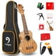 thumbnail image 1 of Ukelele soprano de caoba, ukelele acústico profesional de 21 pulgadas, cuatro cuerdas, Uke hawaiano de madera, kit para principiantes para niños y estudiantes, kit de iniciación, de Vangoa, 1 of 5