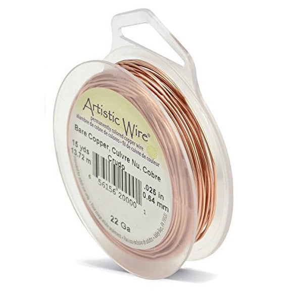 Artistic Wire 22 Gauge Bare Copper (15 Yards)