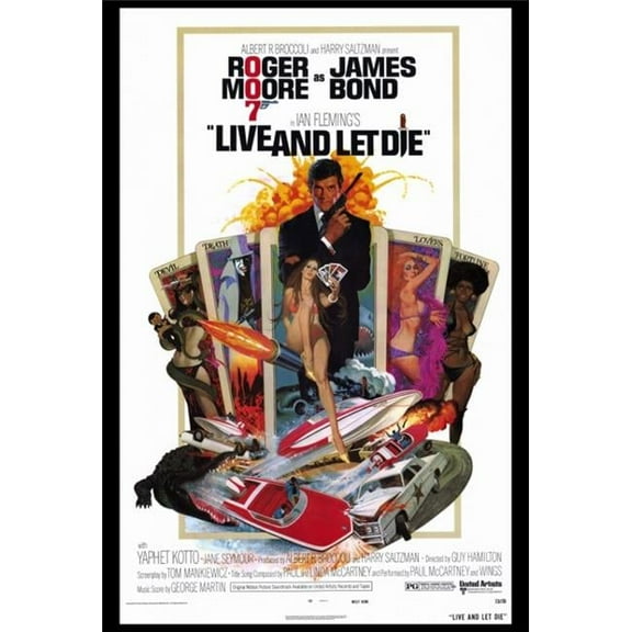 Pop Culture Graphics MOVGF3245 Live & Let Die Movie Poster Print, 27 x 40