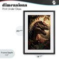 thumbnail image 4 of Stupell Industries Modern Jungle Raptor with Ancient Foliage Black Framed Print Under Glass, 14 x 20, by Creative Studio, 4 of 8