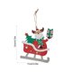 thumbnail image 3 of Mini Árbol de Navidad Colgante Ganfancp Muñeco de Nieve Madera Decoración, 3 of 6
