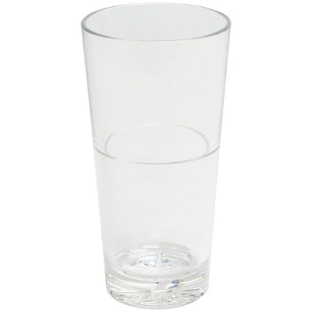

Excellante 14 oz starburst tumbler stackable polycarbonate clear comes in each