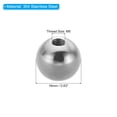 thumbnail image 2 of Uxcell M5x16mm Ball Nuts Knob, 2 Pcs Female Thread 304 Stainless Steel Round Blind Hole Screw Cap Cover, Silver, 2 of 6
