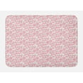 thumbnail image 1 of Cloud Bath Mat, Continuous Fluffy Cumulus Blush Tones Sky Cartoon, Plush Bathroom Decor Mat with Non Slip Backing, 29.5" X 17.5", Pale Pink Charcoal Grey, by Ambesonne, 1 of 2