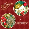 thumbnail image 3 of Christmas Wreath Artificial Merry Christmas Hanging Wreath Red Berry Wreath Battery Operated Led Light Christmas Decorations Wreath for Front Door Window Wall Indoor Outdoor, 3 of 12