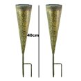 thumbnail image 2 of Paquete de 2 luces solares para caminos de jardín al aire libre, estacas decorativas impermeables para pasarelas, patios y césped, 2 of 5