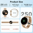 thumbnail image 4 of Montre Intelligente pour Femme, Écran Fin de 1,27 Pouce, Bracelet d'Activité avec Fonction Appels Bluetooth (Répondre et Passer), Compatible Android et iPhone, Étanche IP68, Plus de 110 Modes Sportifs (2 Bracelets), Rose, 4 of 8
