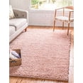 thumbnail image 2 of Unique Loom 3145951 5 x 8 ft. Davos Shag Rectangular Rug, Aqua, 2 of 4