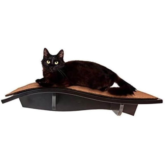 Percha para gatos Cat Shelf Arf Pets, de madera, montada en la pared, 20 x 11 pulgadas