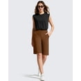 thumbnail image 7 of G4Free EverGoing Women's Bermuda Shorts with Pockets 10" - Knee Length Athletic Casual Long Shorts, 7 of 7