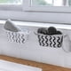 thumbnail image 5 of Yuarrent Estante para fregadero, esponja para jabón, escurridor de tela, cesta de almacenamiento, bolsa, soporte para grifo, soporte ajustable Organizadores de utensilios de cocina gris, 5 of 6