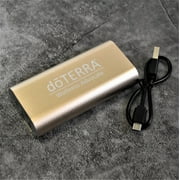USB Cell Phone Power Bank Charger | Brush Gold, doTERRA Logo | Long Charge and High Quality 3600 mAh Battery