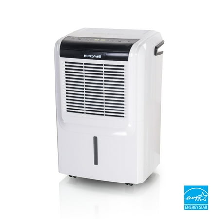 Honeywell - 50 Pint Dehumidifier with Built-In Drain Pump - White