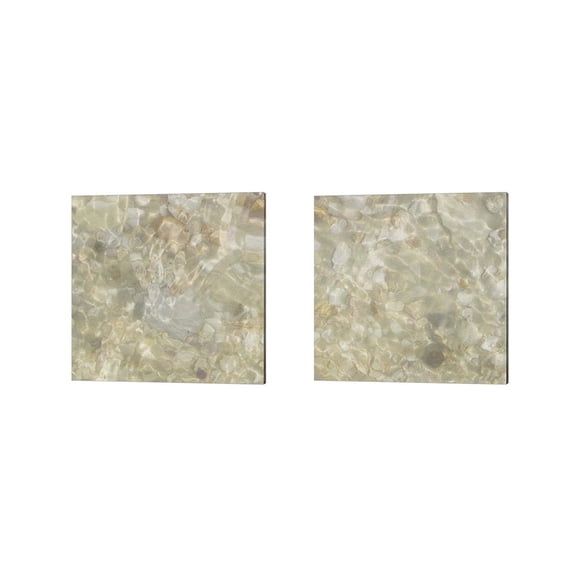 Metaverse Pam Ilosky 'Shell Squares' Canvas Art (Set of 2)