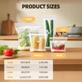 thumbnail image 4 of 2025 Upgraded Reusable Food Storage Bags - BPA-Free, Double Seal Fresh-Keeping Bags for Fruits, Vegetables & Freezer (11 * 11 inches（15pcs）), 4 of 8