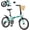 Green, variant on 20 Inch Folding Bike for Adults, 6-Speed City Commuter Bike with Steel Frame,Quick-Release Fold, Front Basket, Phone Holder & V-Brakes,Green