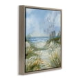 thumbnail image 3 of Stupell Industries Pathway Beach Grasses Beach Painting Brown Floater Framed Canvas Art Print Wall Art, 18 x 18, 3 of 9