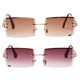 thumbnail image 1 of 2pcs de sol sin montura de lente teñida Macarena Gafas de sol cuadradas espejadas, 1 of 8