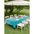 thumbnail image 4 of Outdoor Tablecloth with Umbrella Hole for Patio/Picnic/Party/Camping, Teal Beach Coastal Waterproof Table Cloth Rectangle Table Cover Washable, Summer Nautical Ocean Seaside (60"x 84"), 4 of 8