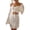 White, variant on Womens Summer Knitted Hollow Bikini Cover Up Shirt Bathing Suit Beach Coverup Dress for Vacation(Beige,S)