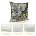 thumbnail image 4 of Leopard Print Pillow Cover,Romantic Gold Glitter Heels Rose Luxurious Decorative Cushion Cover ,Cheetah Animals Fashion Reversible Print Couch Pillow Cover for Bed or Sofa,, 4 of 5